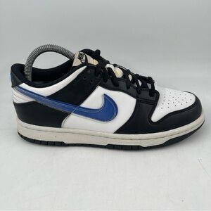 👞 Nike Dunk Low TPU Swoosh -SZ 8 - Next Nature White Black Blue Sneaker